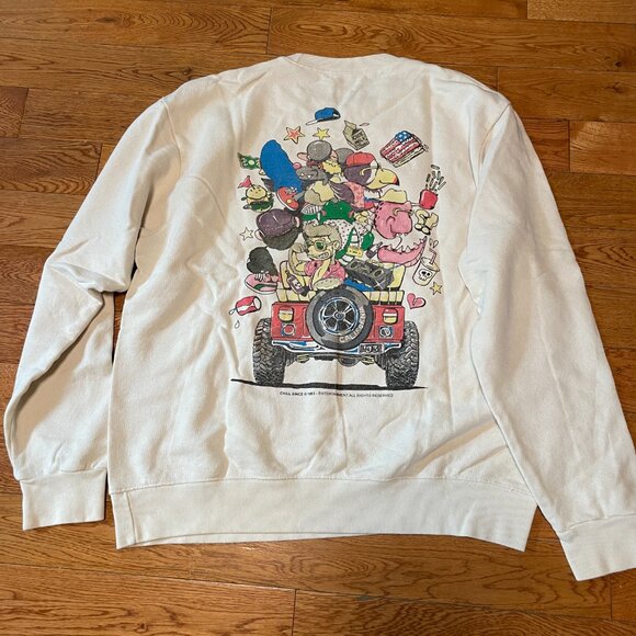 EUC Brandy Melville Chill Since '93" Crewneck Erica Sweatershirt Cartoon - Picture 3 of 3